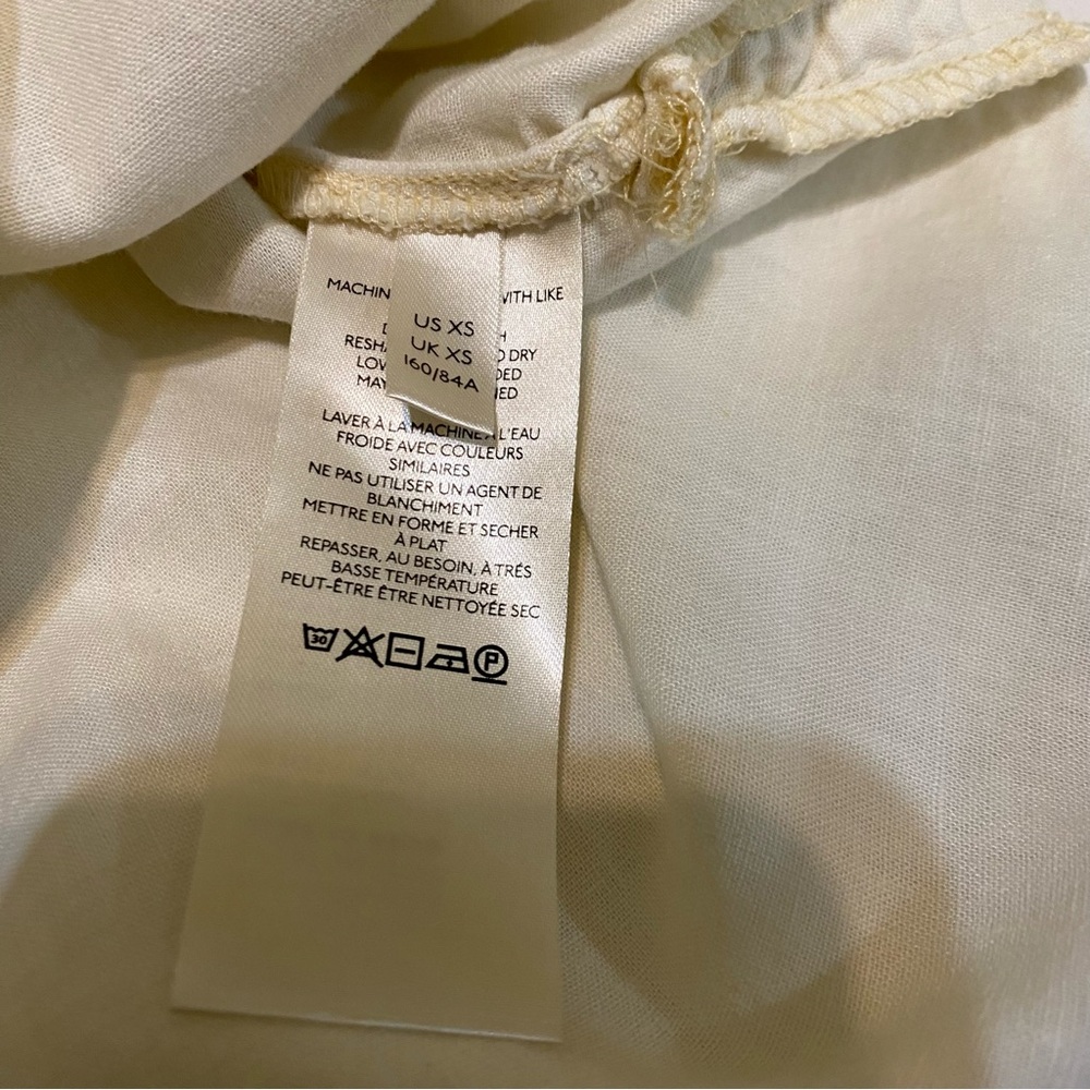We The Free Cream Ruffled Bib Collar Blouse - Picture 8 of 16